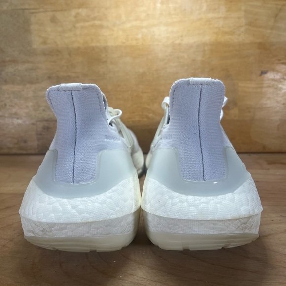 Adidas UltraBoost 21 Mens Size 10 Slip On Running Shoes Sneakers White FY0379 - Picture 4 of 8